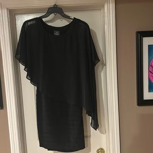 EUC Black Adrianna Papell Cocktail Dress size 4